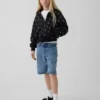 Vintagesoft oversized hoodie met rits en logo voor kinderen