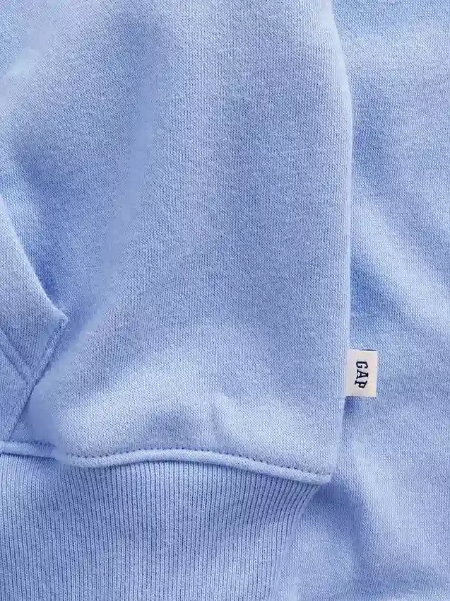 Vintagesoft oversized hoodie met rits en logo voor kinderen