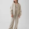 Vintagesoft oversized hoodie met rits voor kinderen
