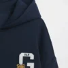 Vintagesoft oversized hoodie met rits voor kinderen