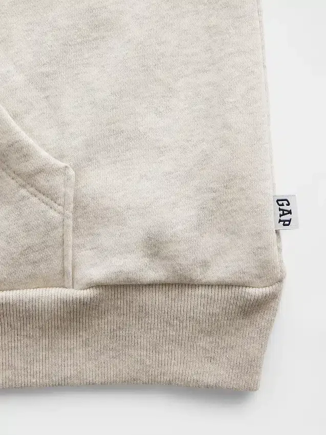 Vintagesoft oversized hoodie met rits voor kinderen