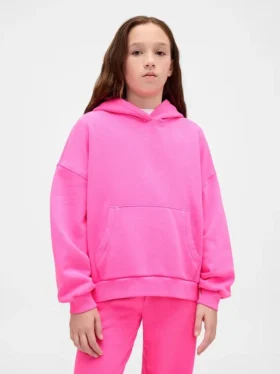 Vintagesoft oversized hoodie voor kinderen