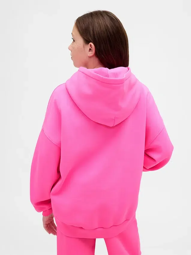 Vintagesoft oversized hoodie voor kinderen