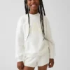 Vintagesoft oversized sweatshirt met logo en staande kraag voor kinderen