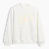 Vintagesoft oversized sweatshirt met logo en staande kraag voor kinderen