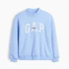 Vintagesoft oversized sweatshirt met logo en staande kraag voor kinderen