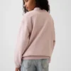 Vintagesoft oversized sweatshirt met logo en staande kraag voor kinderen