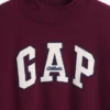 Vintagesoft oversized sweatshirt met logo en staande kraag voor kinderen