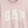 Vintagesoft oversized sweatshirt met logo en staande kraag voor kinderen