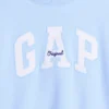 Vintagesoft oversized sweatshirt met logo en staande kraag voor kinderen