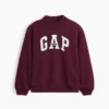 Vintagesoft oversized sweatshirt met logo en staande kraag voor kinderen