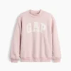 Vintagesoft oversized sweatshirt met logo en staande kraag voor kinderen