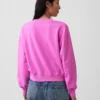 Vintagesoft oversized sweatshirt met V-hals