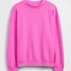 Vintagesoft oversized tuniek-sweatshirt met staande kraag