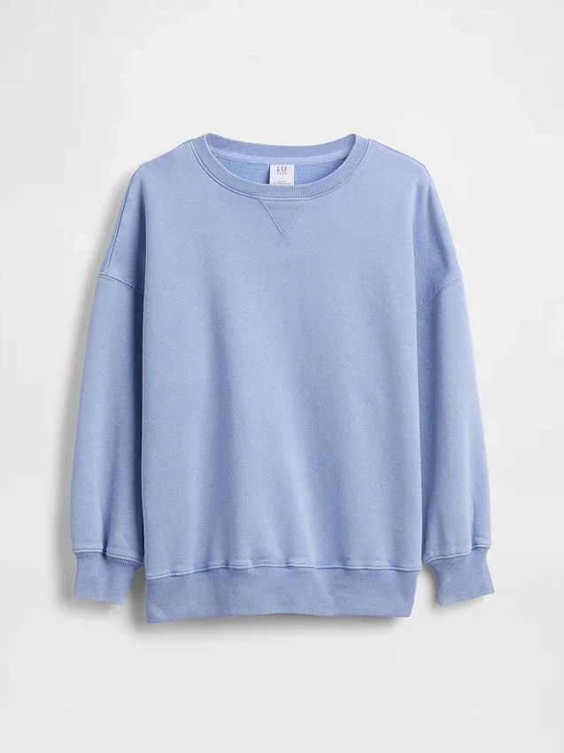 Vintagesoft oversized tuniek-sweatshirt voor kinderen