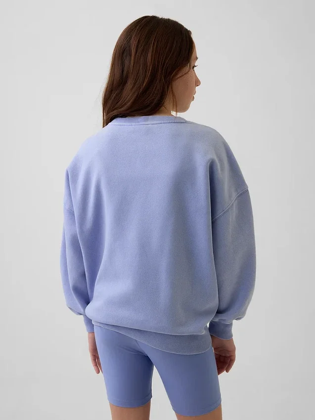 Vintagesoft oversized tuniek-sweatshirt voor kinderen