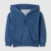 Vintagesoft Relaxed hoodie met rits voor Baby & Peuter