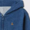 Vintagesoft Relaxed hoodie met rits voor Baby & Peuter