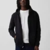 Vintagesoft Relaxed hoodie met rits voor volwassenen