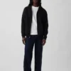Vintagesoft Relaxed hoodie met rits voor volwassenen