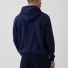 Vintagesoft Relaxed hoodie met rits voor volwassenen