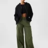 Vintagesoft Relaxed hoodie met rits voor volwassenen