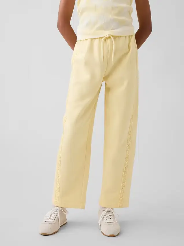 Vintagesoft Relaxed Joggingbroek met kanten rand voor kinderen