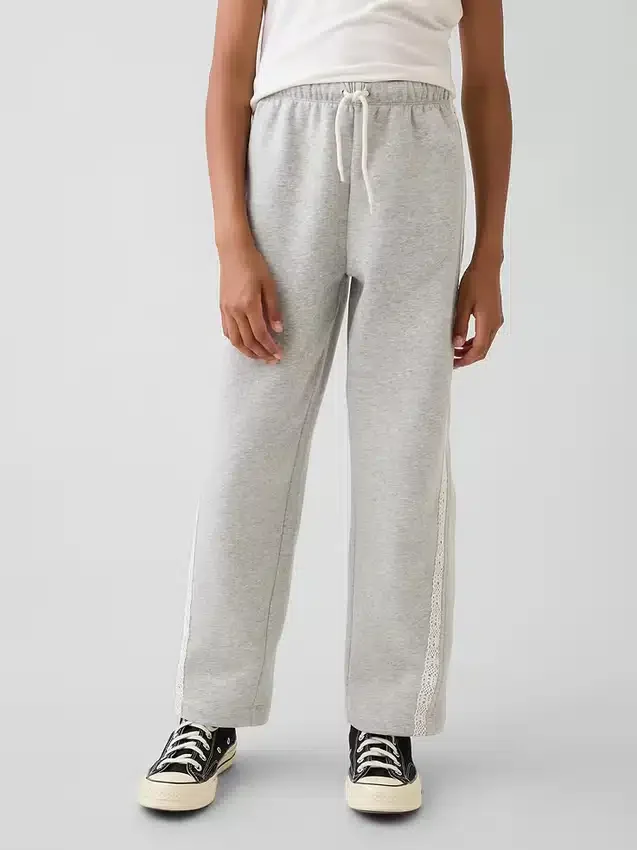 Vintagesoft Relaxed Joggingbroek met kanten rand voor kinderen