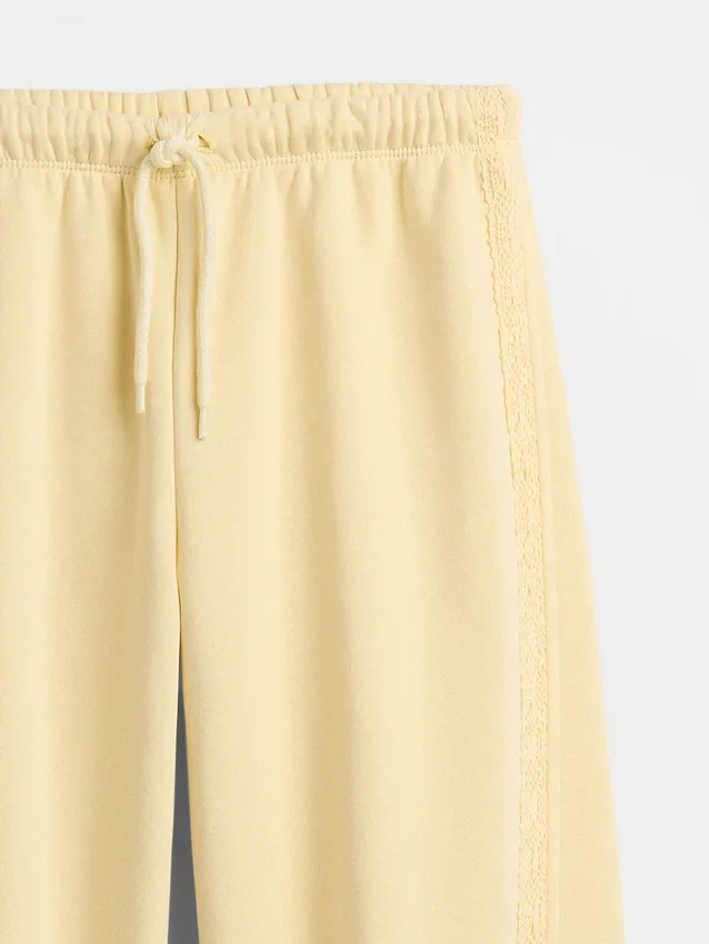 Vintagesoft Relaxed Joggingbroek met kanten rand voor kinderen