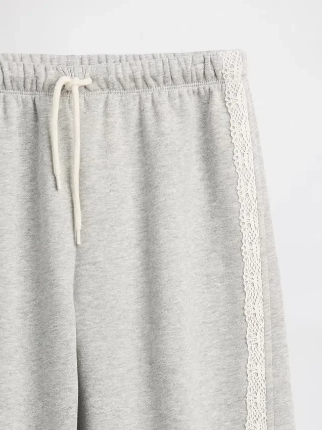 Vintagesoft Relaxed Joggingbroek met kanten rand voor kinderen