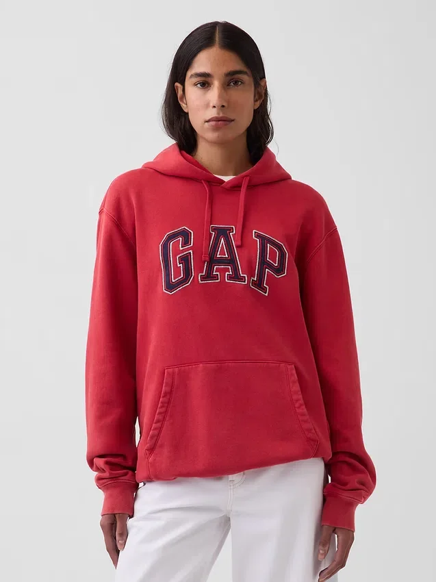 Vintagesoft Relaxed Logo-hoodie voor volwassenen