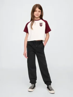 Vintagesoft Relaxed Logo-joggingbroek voor kinderen