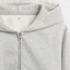 Vintagesoft relaxte hoodie met rits en kanten rand voor kinderen