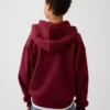 Vintagesoft relaxte hoodie met rits voor kinderen