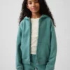 Vintagesoft relaxte hoodie met rits voor kinderen