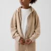 Vintagesoft relaxte hoodie met rits voor kinderen