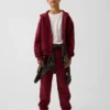 Vintagesoft relaxte hoodie met rits voor kinderen
