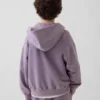 Vintagesoft relaxte hoodie met rits voor kinderen