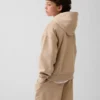 Vintagesoft relaxte hoodie met rits voor kinderen