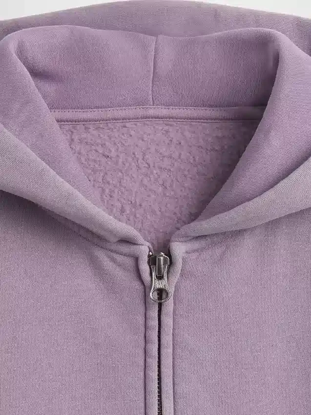 Vintagesoft relaxte hoodie met rits voor kinderen