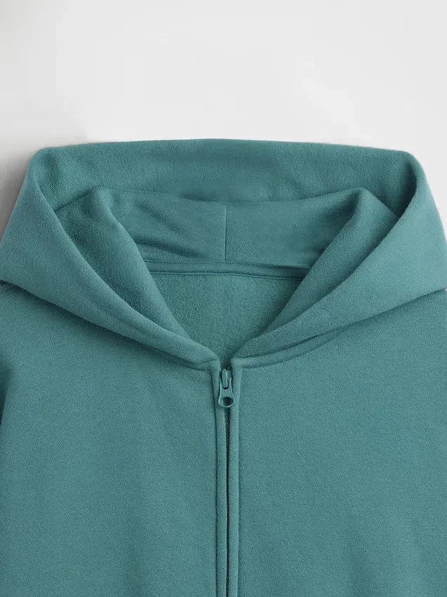 Vintagesoft relaxte hoodie met rits voor kinderen