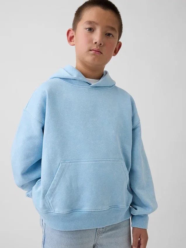Vintagesoft relaxte hoodie voor kinderen