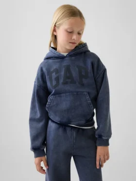 Vintagesoft relaxte hoodie voor kinderen