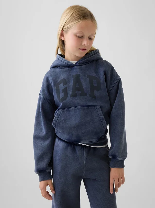 Vintagesoft relaxte hoodie voor kinderen