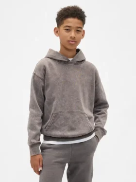 Vintagesoft relaxte hoodie voor kinderen