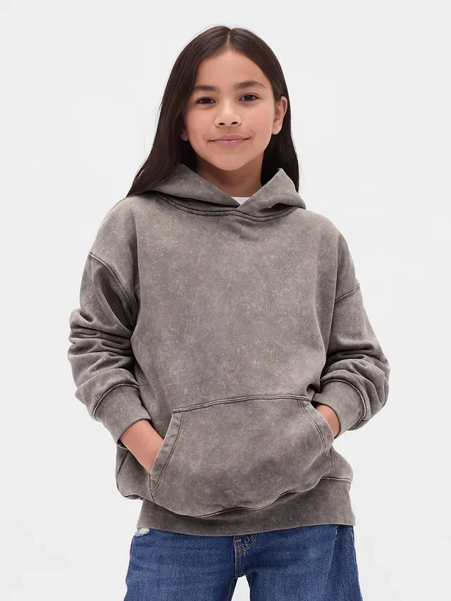 Vintagesoft relaxte hoodie voor kinderen