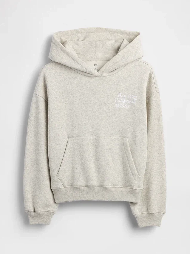 Vintagesoft relaxte hoodie voor kinderen