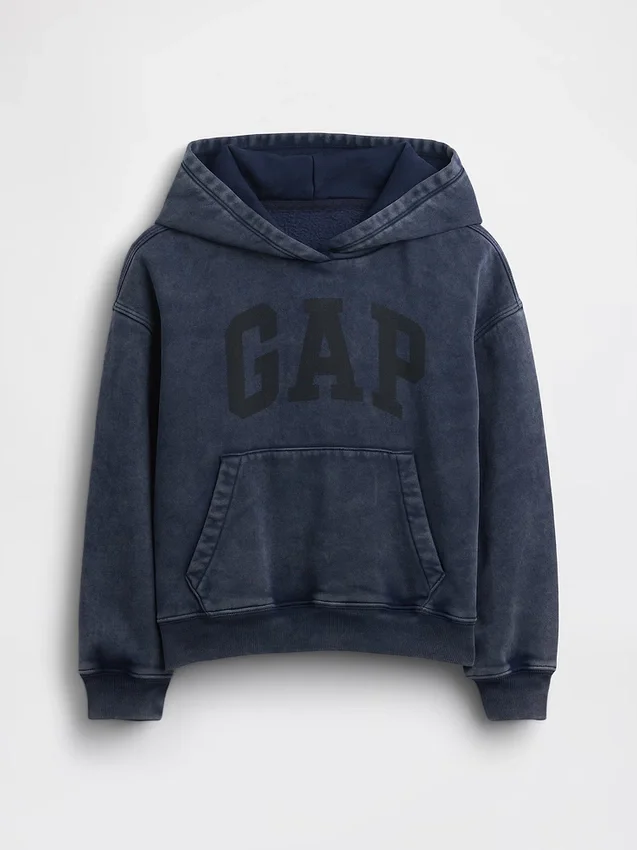 Vintagesoft relaxte hoodie voor kinderen