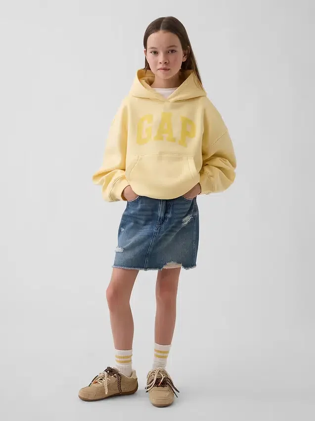 Vintagesoft relaxte hoodie voor kinderen