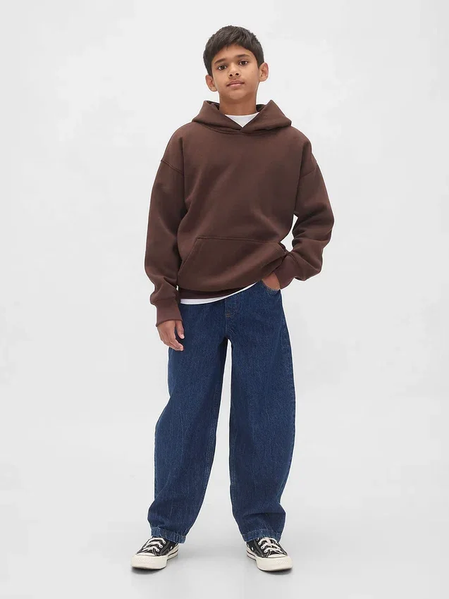 Vintagesoft relaxte hoodie voor kinderen
